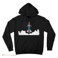 Rocket Launch Into Space Tall Hoodie thumb 0