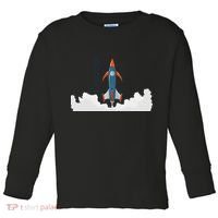 Rocket Launch Into Space Toddler Long Sleeve Shirt thumb 0