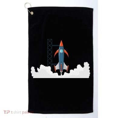 Rocket Launch Into Space Golf Towel