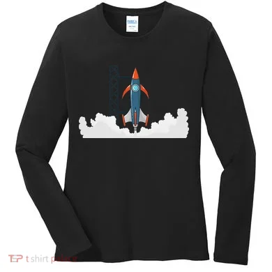 Rocket Launch Into Space Women's Long Sleeve Shirt