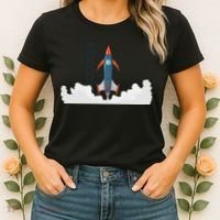 Rocket Launch Into Space Women's T-Shirt thumb 2