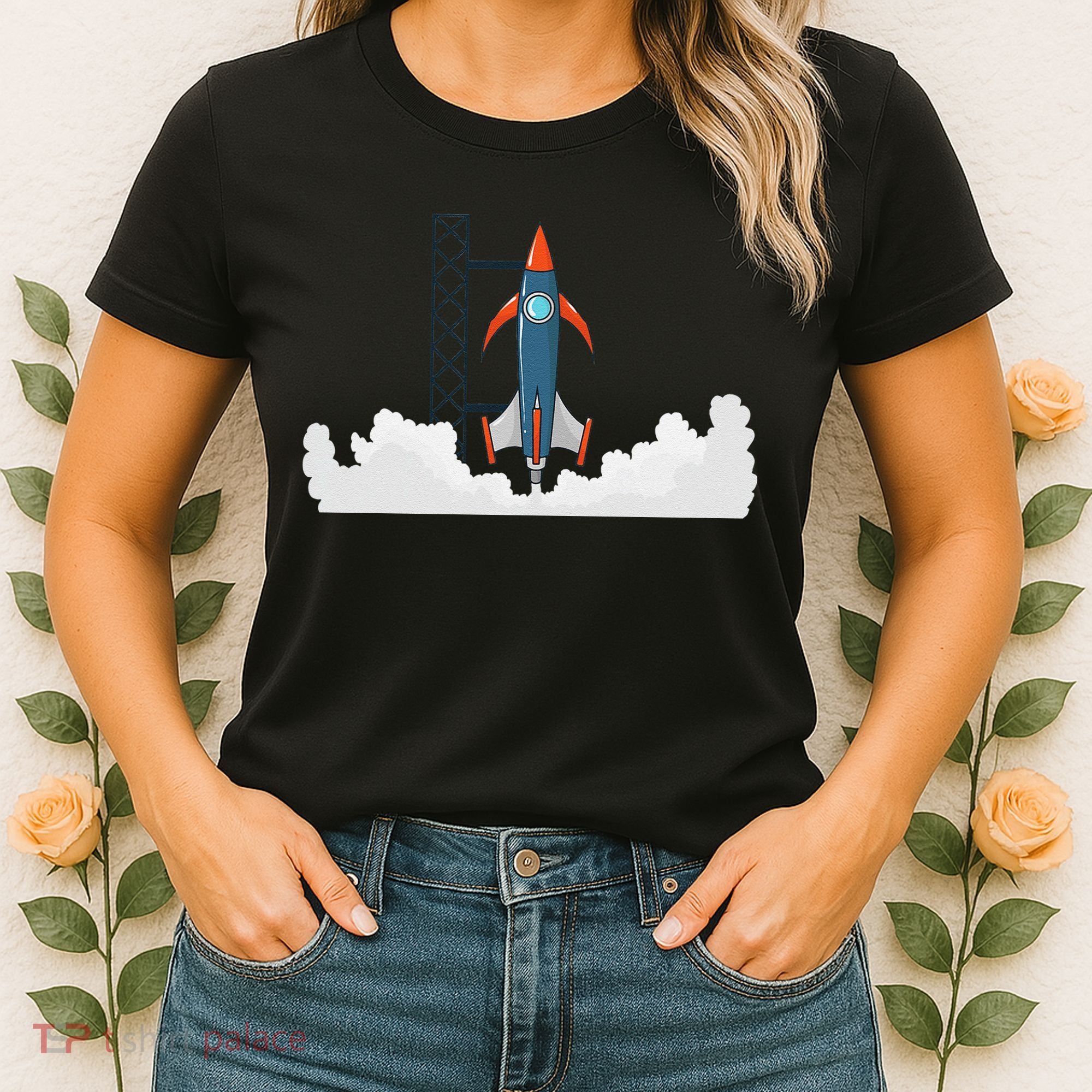 Rocket Launch Into Space Women's T-Shirt