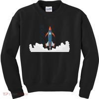 Rocket Launch Into Space Kids Sweatshirt thumb 0
