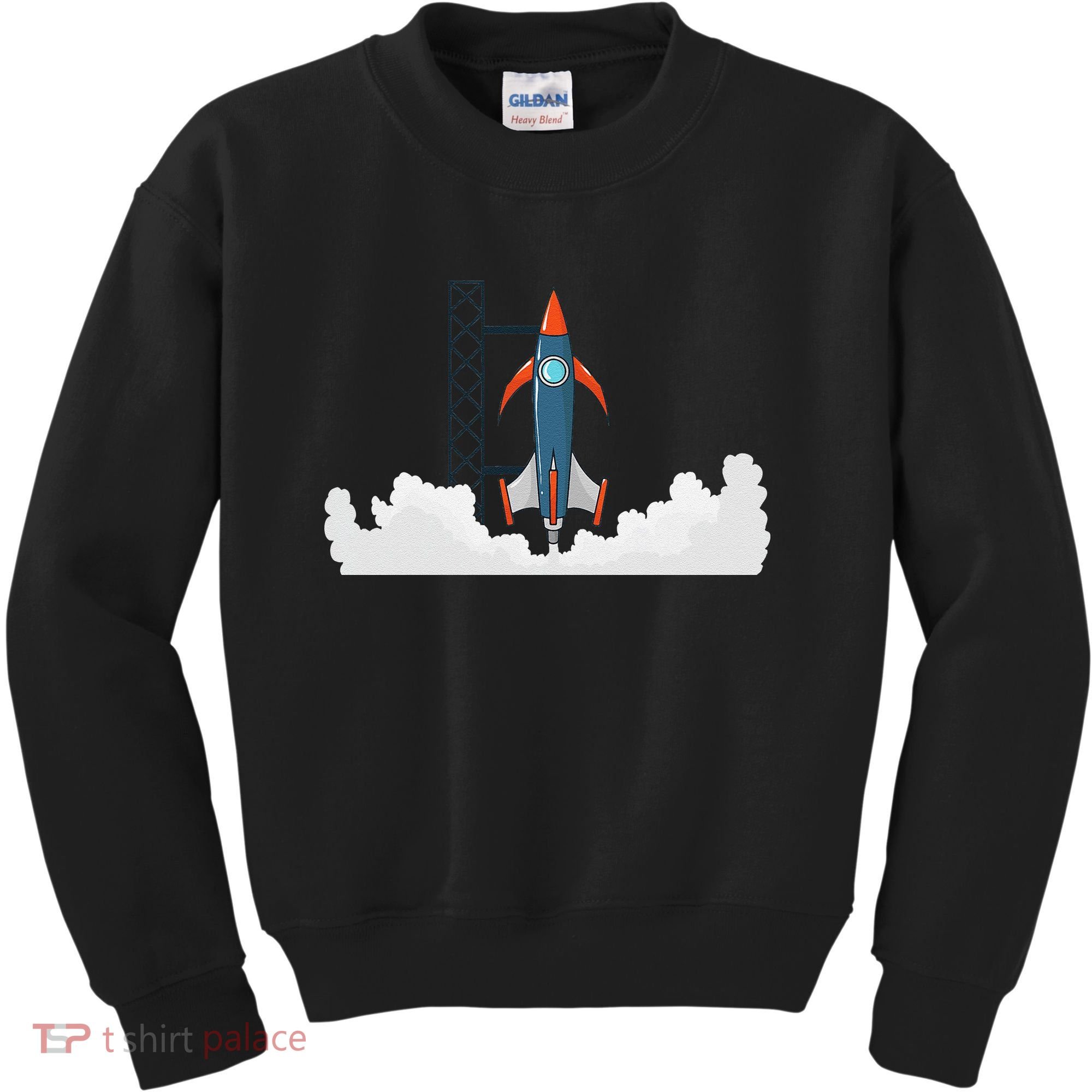 Rocket Launch Into Space Kids Sweatshirt