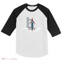 Rocket Launch Into Space Kids Colorblock Raglan Jersey thumb 0