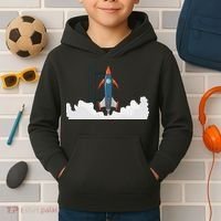 Rocket Launch Into Space Kids Hoodie thumb 2