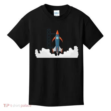 Rocket Launch Into Space Kids T-Shirt