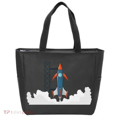 Rocket Launch Into Space Tote Bag