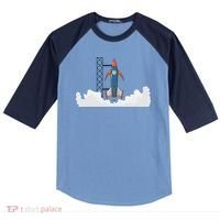 Rocket Launch Into Space Raglan Baseball Sleeve Shirt thumb 0