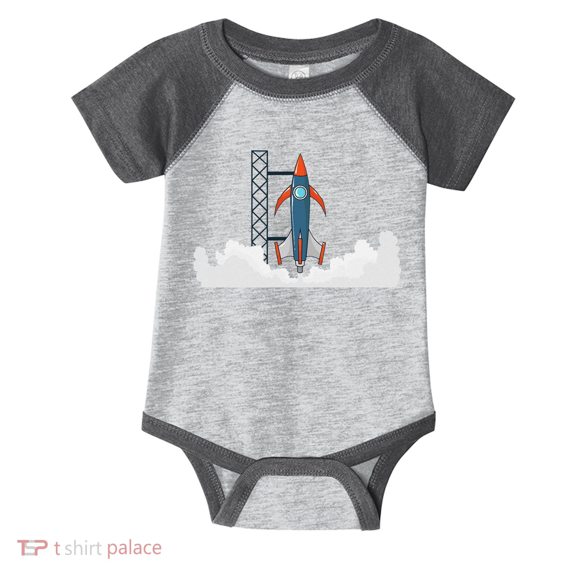 Rocket Launch Into Space Infant Baby Jersey Bodysuit