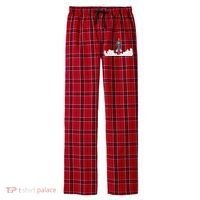 Rocket Launch Into Space Men's Flannel Plaid Pajama Pants thumb 0