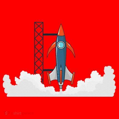 Rocket Launch Into Space Santa Hat