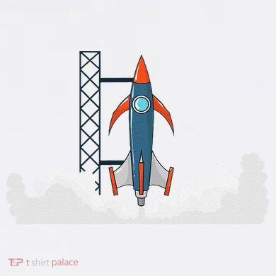 Rocket Launch Into Space Comfort Colors Garment-Dyed Hooded Sweatshirt