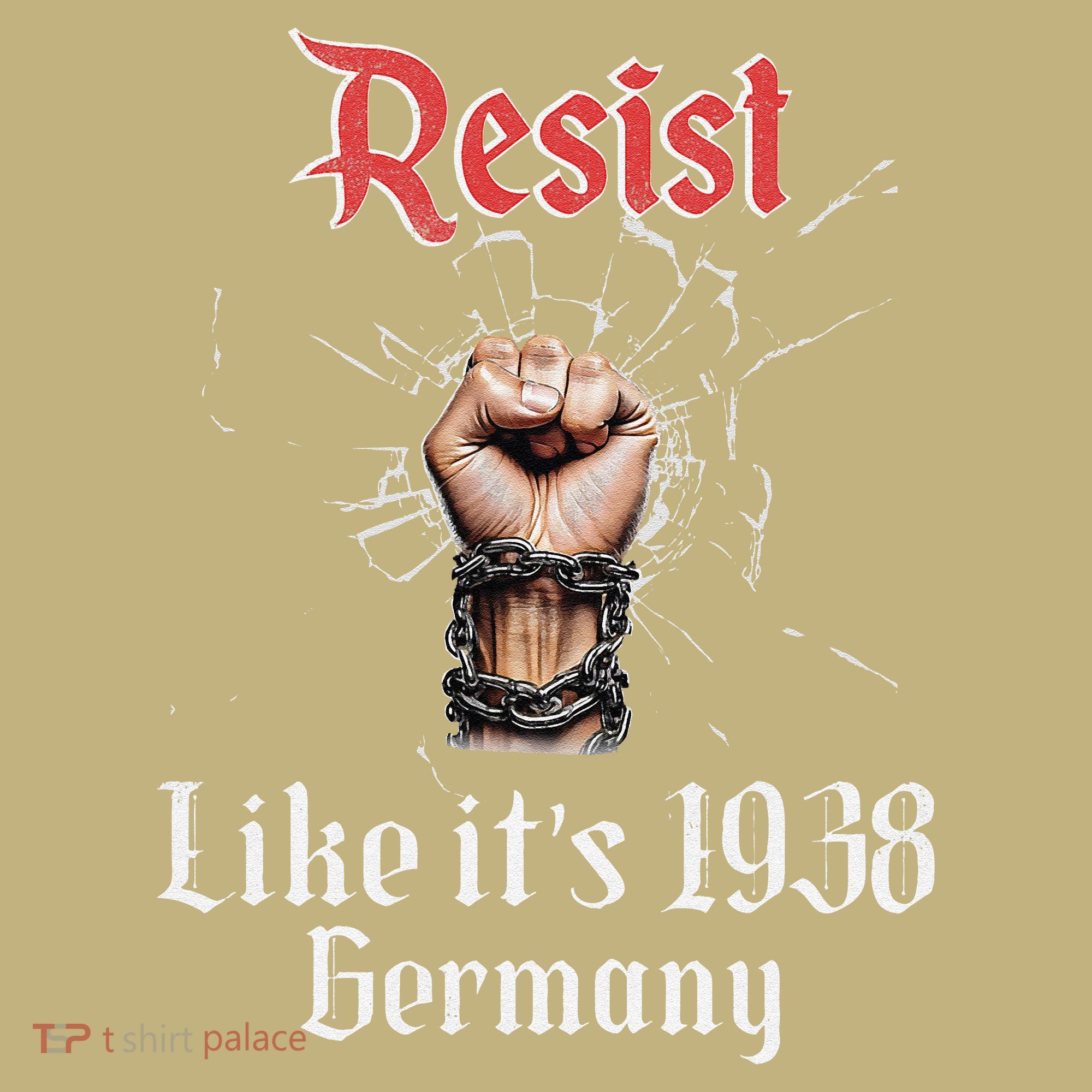 Resist Like Its 1938 Germany Vintage And Women T-Shirt