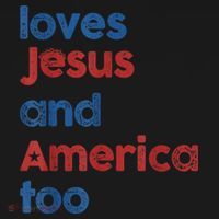 Retro Loves Jesus And America Too Backpack thumb 2