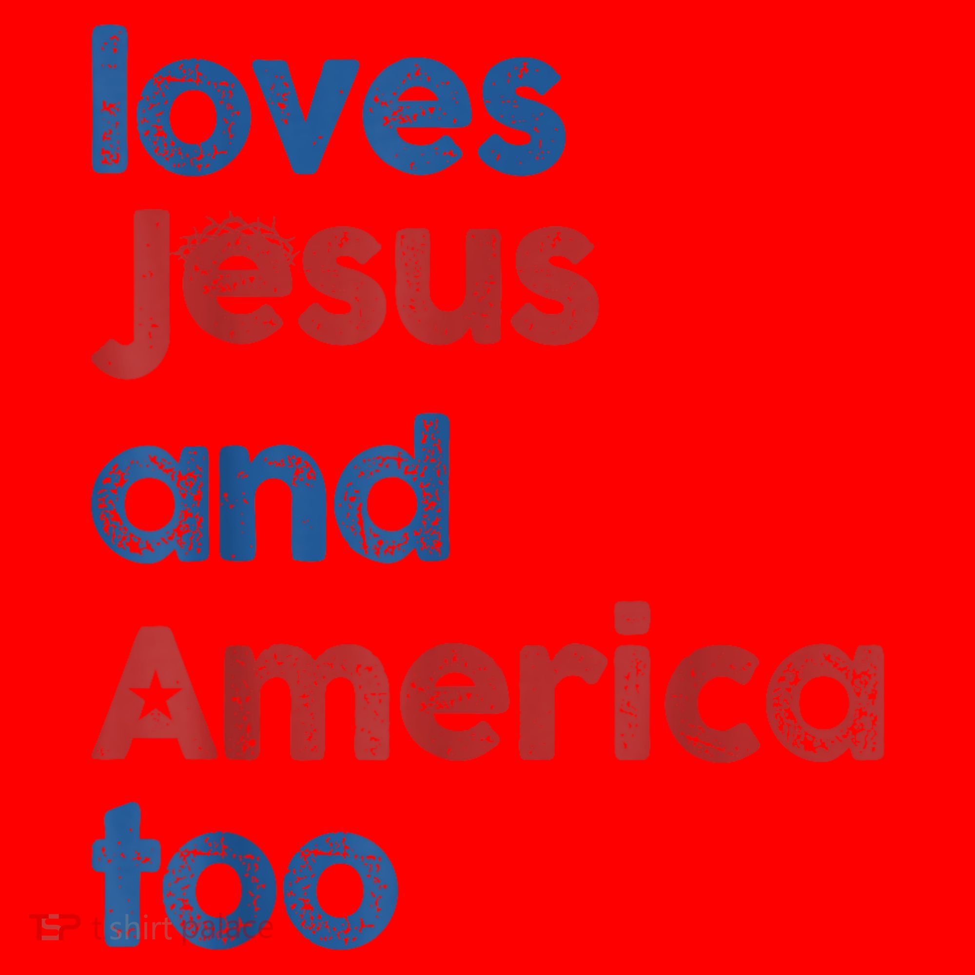 Retro Loves Jesus And America Too Santa Hat