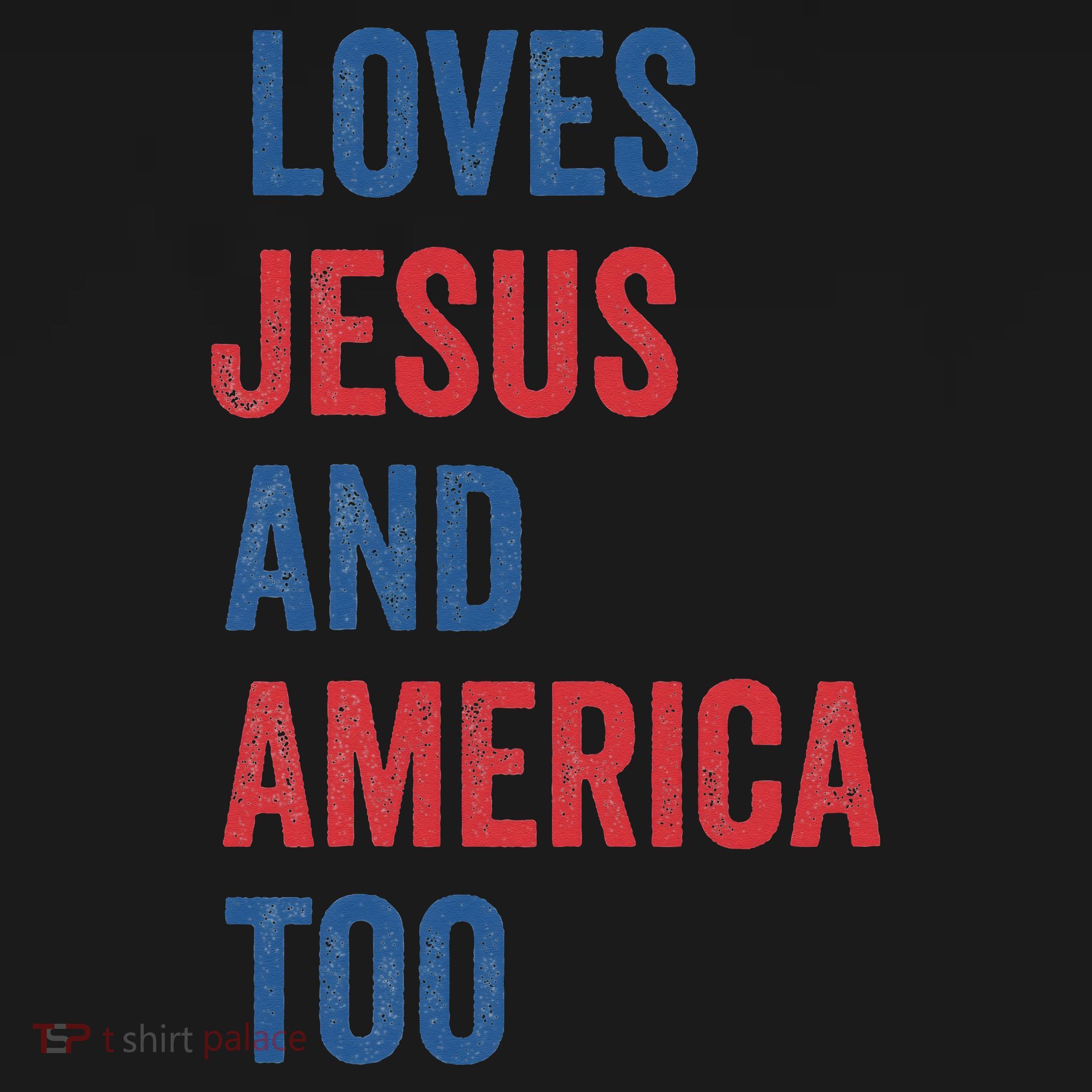 Retro Loves Jesus And America Too God Christian 4th Of July Women's Tank Top