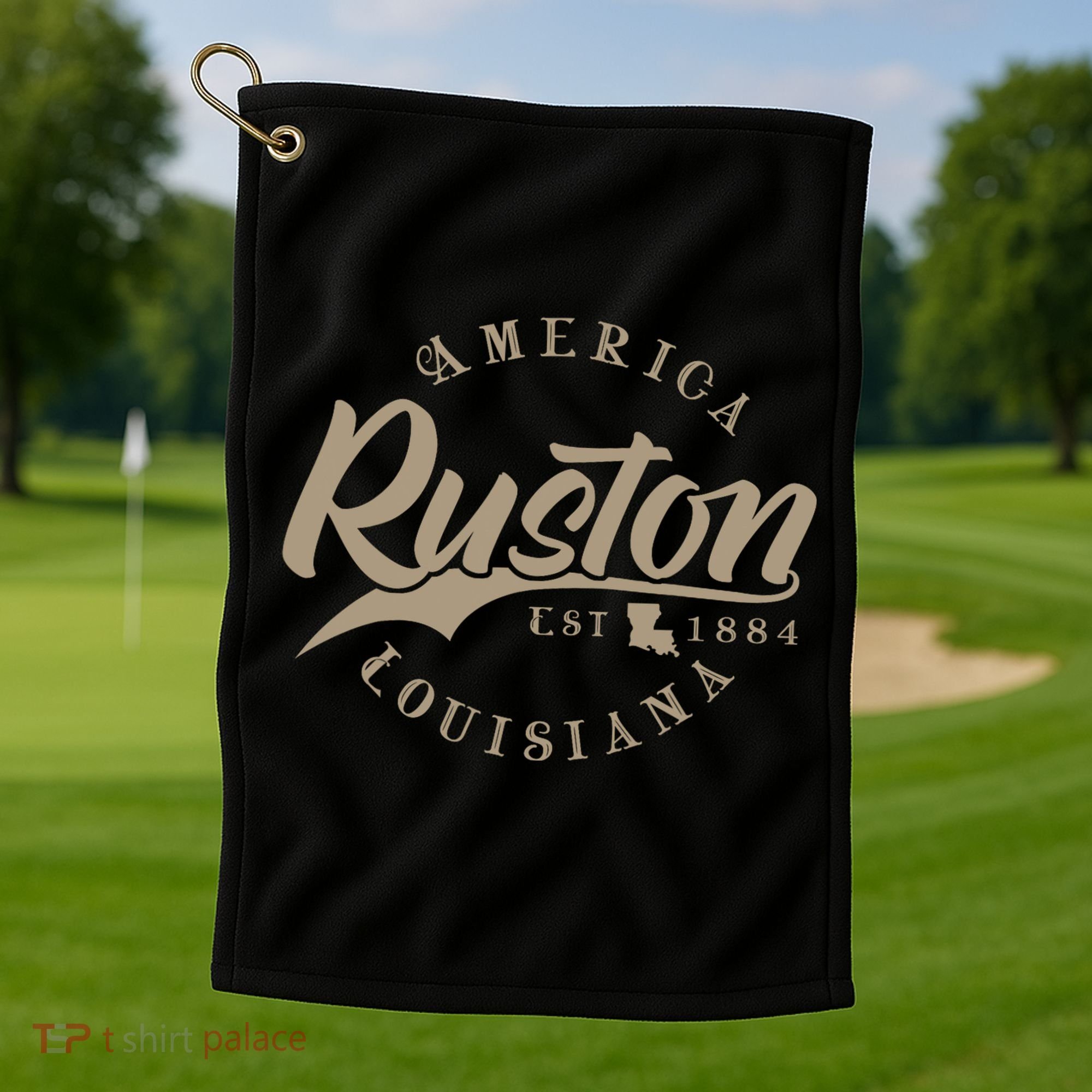 Ruston La Louisiana Golf Towel