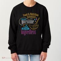 Retro Lunch Lady Food & Nutrition Services Being Awesome Women's Sweatshirt thumb 0