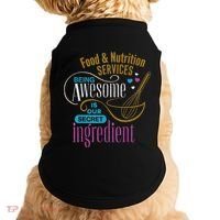 Retro Lunch Lady Food & Nutrition Services Being Awesome Doggie Tank thumb 0