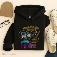 Retro Lunch Lady Food & Nutrition Services Being Awesome Hoodie thumb 4