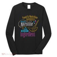 Retro Lunch Lady Food & Nutrition Services Being Awesome Long Sleeve Shirt thumb 0