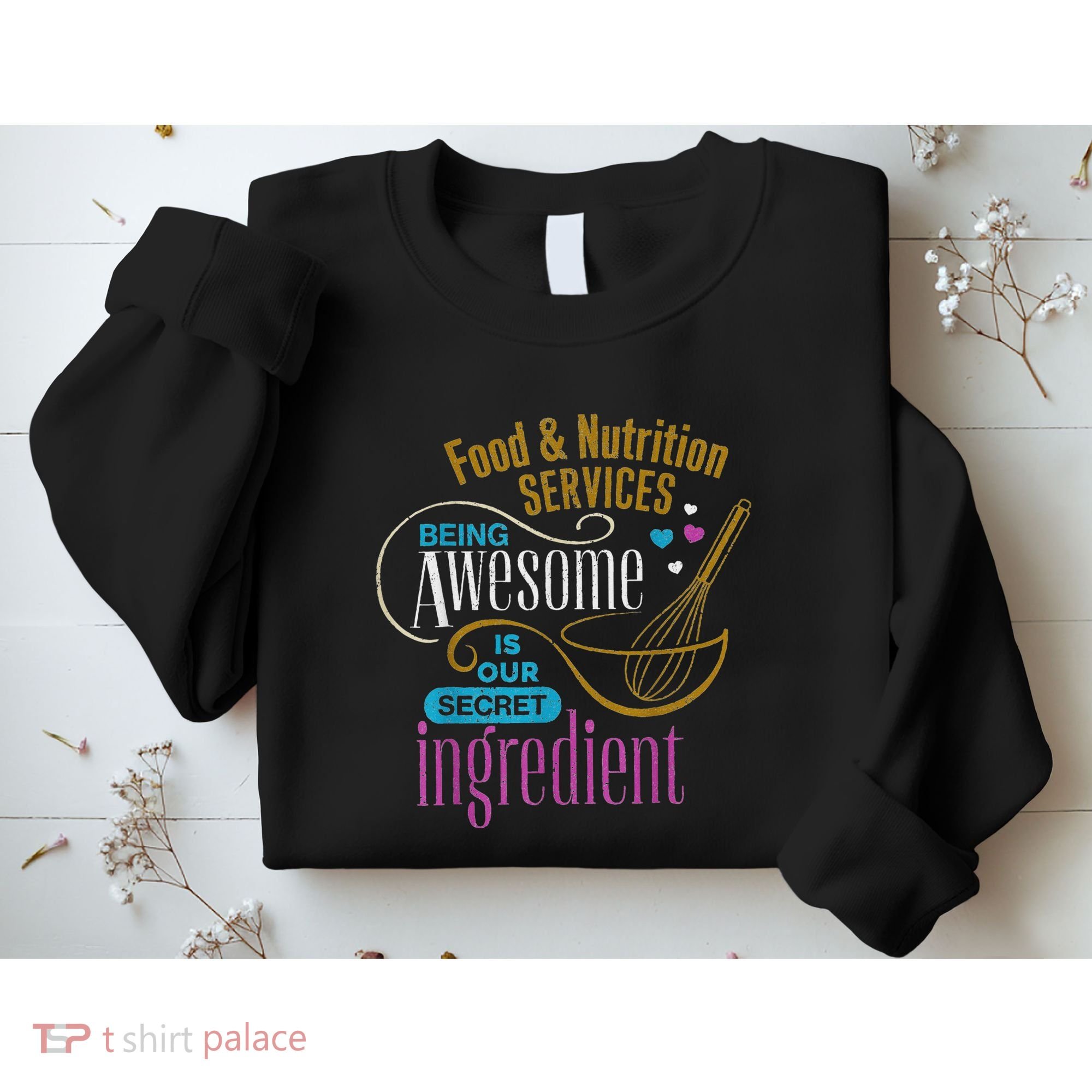 Retro Lunch Lady Food & Nutrition Services Being Awesome Sweatshirt