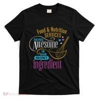 Retro Lunch Lady Food & Nutrition Services Being Awesome T-Shirt thumb 0
