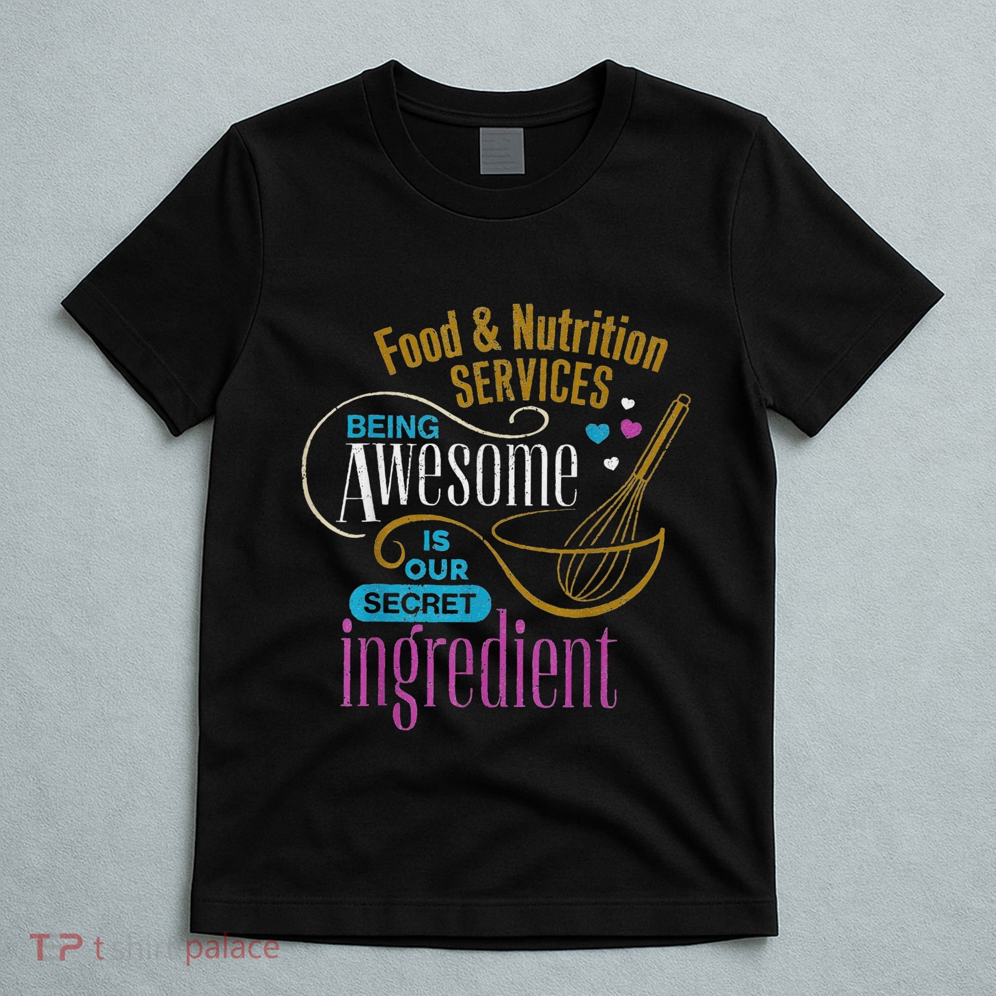 Retro Lunch Lady Food & Nutrition Services Being Awesome T-Shirt
