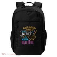 Retro Lunch Lady Food & Nutrition Services Being Awesome Backpack thumb 0