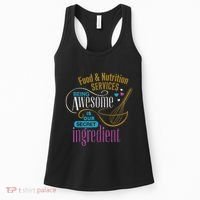 Retro Lunch Lady Food & Nutrition Services Being Awesome Women's Tank Top thumb 0