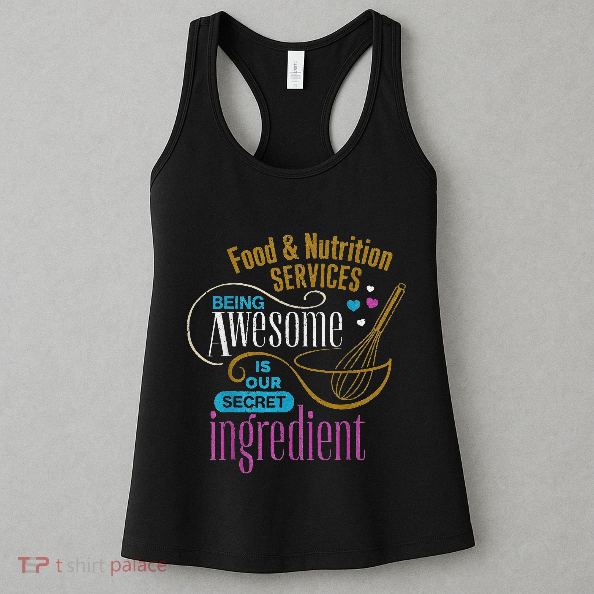 Retro Lunch Lady Food & Nutrition Services Being Awesome Women's Tank Top