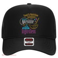 Retro Lunch Lady Food & Nutrition Services Being Awesome Hat thumb 0