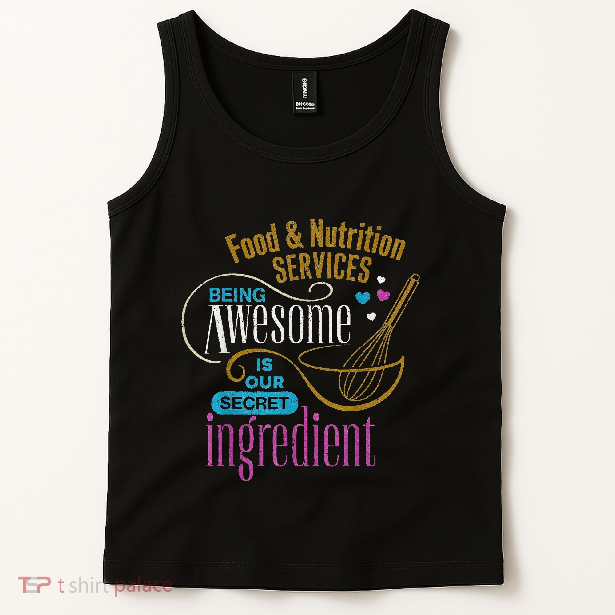 Retro Lunch Lady Food & Nutrition Services Being Awesome Tank Top