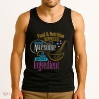 Retro Lunch Lady Food & Nutrition Services Being Awesome Tank Top thumb 3