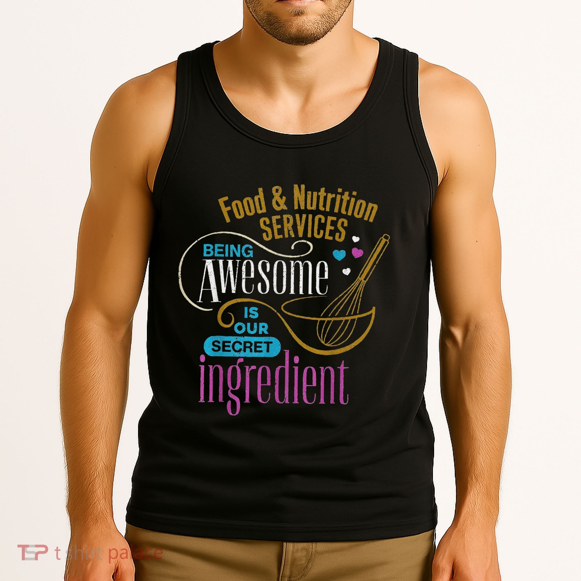 Retro Lunch Lady Food & Nutrition Services Being Awesome Tank Top