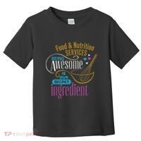Retro Lunch Lady Food & Nutrition Services Being Awesome Toddler T-Shirt thumb 0