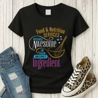 Retro Lunch Lady Food & Nutrition Services Being Awesome Women's T-Shirt thumb 3