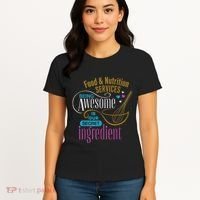 Retro Lunch Lady Food & Nutrition Services Being Awesome Women's T-Shirt thumb 4