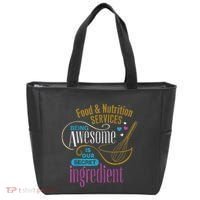 Retro Lunch Lady Food & Nutrition Services Being Awesome Tote Bag thumb 0