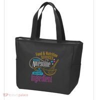 Retro Lunch Lady Food & Nutrition Services Being Awesome Tote Bag thumb 3