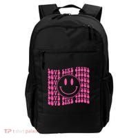Retro Love Like Jesus Happy Face Aesthetic Backpack thumb 0