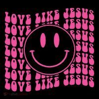 Retro Love Like Jesus Happy Face Aesthetic Coffee Mug thumb 5