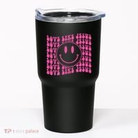 Retro Love Like Jesus Happy Face Aesthetic Tumbler thumb 0