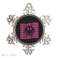 Retro Love Like Jesus Happy Face Aesthetic Ornament thumb 0