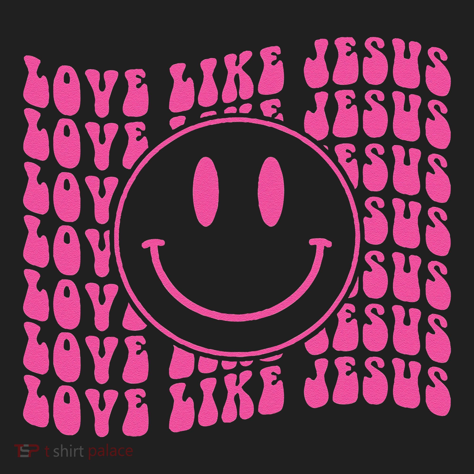 Retro Love Like Jesus Happy Face Aesthetic Hat