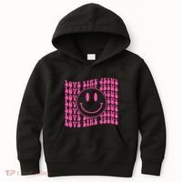 Retro Love Like Jesus Happy Face Aesthetic Kids Hoodie thumb 0