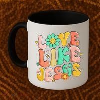 Retro Love Like Jesus Christian Religious God Lovers Gift Coffee Mug thumb 2