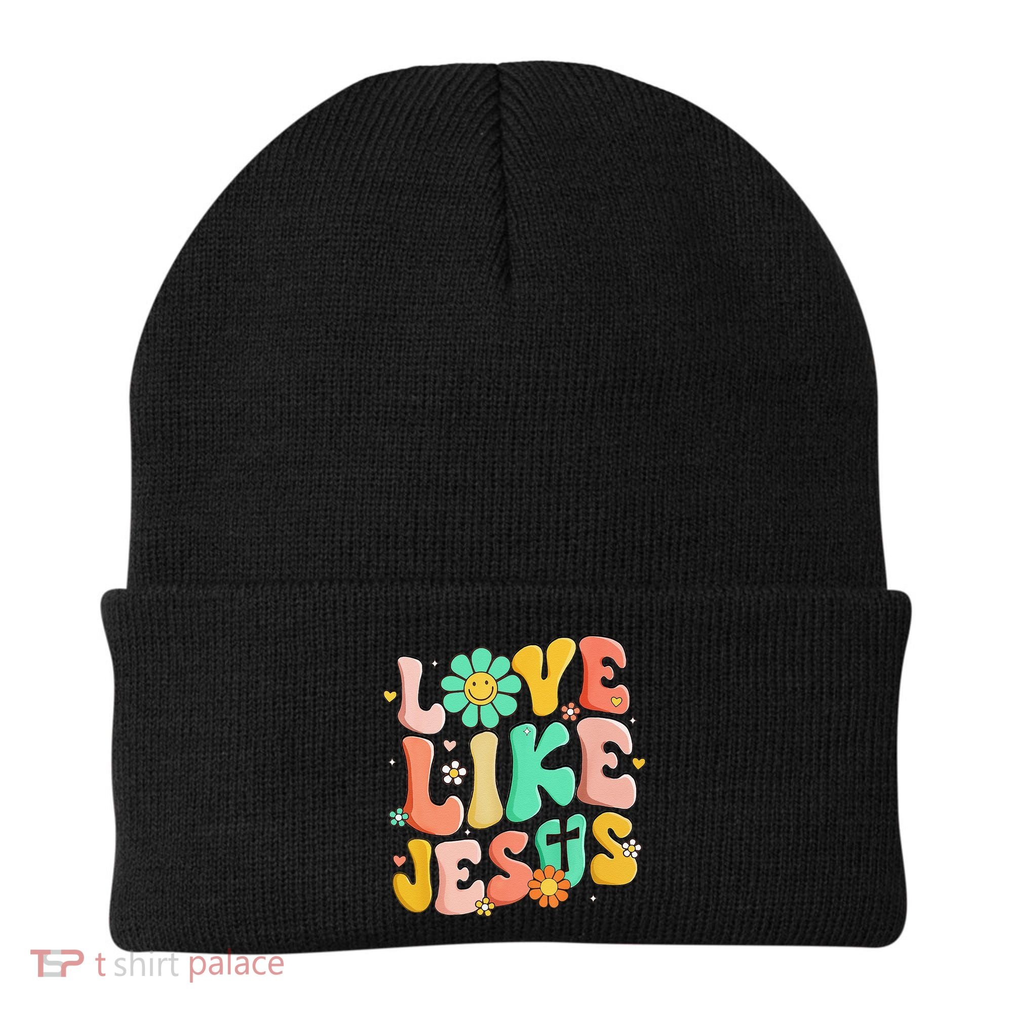 Retro Love Like Jesus Christian Religious God Lovers Gift Beanie