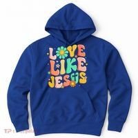 Retro Love Like Jesus Christian Religious God Lovers Gift Hoodie thumb 0